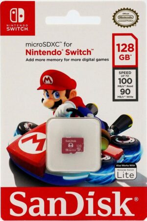 Switch Accessories: Nintendo Switch 128gb Mario Branded Memory Card