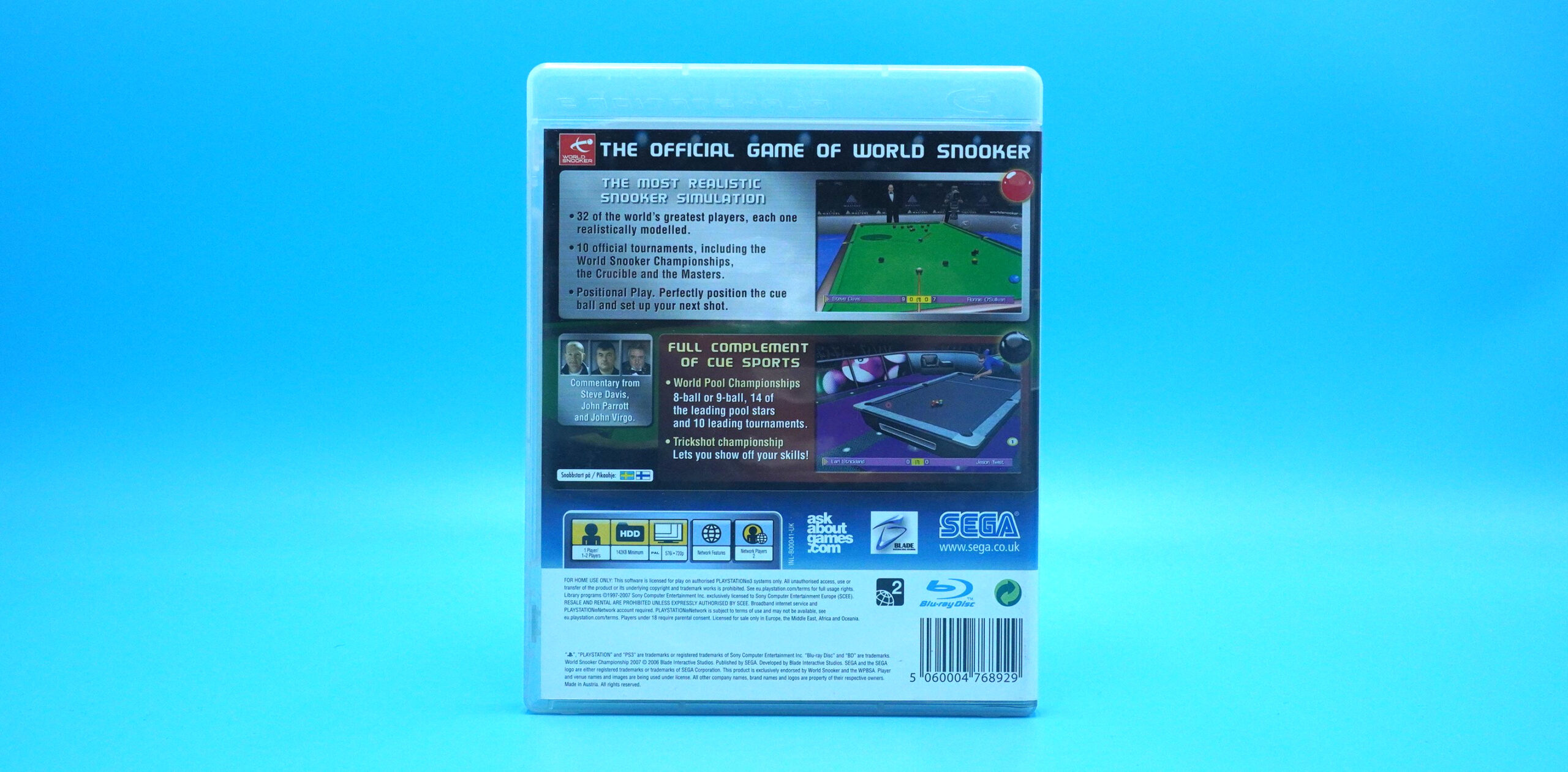 PS3: World Snooker Championship 2007 [PAL] (Complete)
