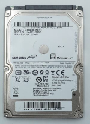 Laptop/Console: 2.5inch 320gb SATA HDD