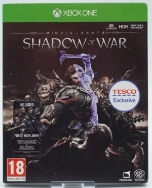 Xbox One (Series X): Middle Earth - Shadow of War [Inc Forge Your Army] [Tesco Exclusive] [Steelbook + Sleeve Only]
