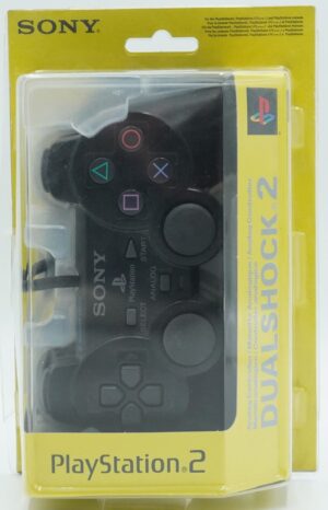 PS2 Accessories: Dual Shock 2 [Black] (Factory Sealed)