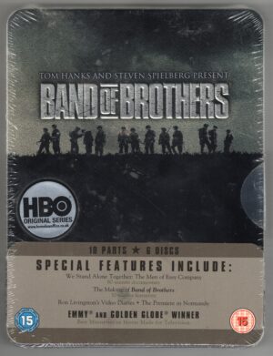 DVD: Band of Brothers (Steel Tin) [Inc Special Features] [PAL] (Factory Sealed) (DISCOUNTED)