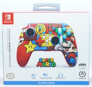 Nintendo Switch Accessories: Super Mario Enhanced Wireless Controller (Factory Sealed)