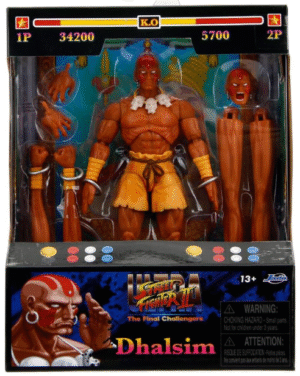 Collectables: Street Fighter II - 6" Deluxe Collector Figure (Dhalsim) (Factory Sealed)