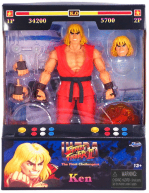 Collectables: Street Fighter II - 6" Deluxe Collector Figure (Ken) (Factory Sealed)