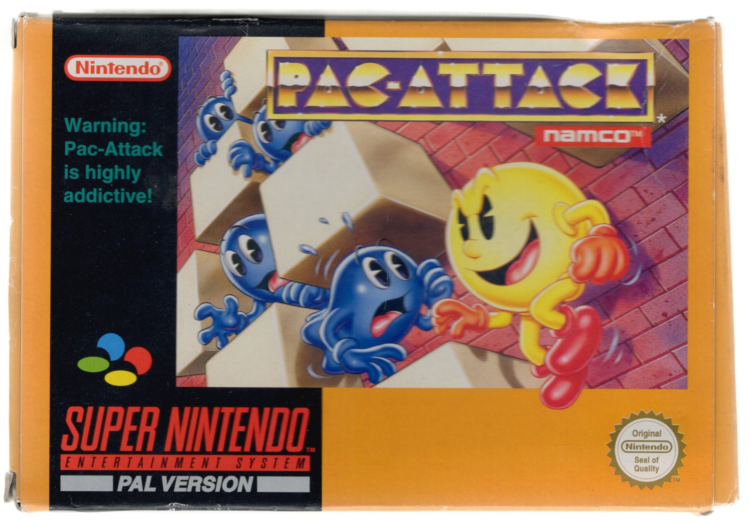SNES: Pac-Attack [PAL] (Complete) (VERY GOOD)