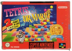 SNES: Tetris & Dr Mario [Nintendo Classics] [PAL] (Complete) (GOOD)