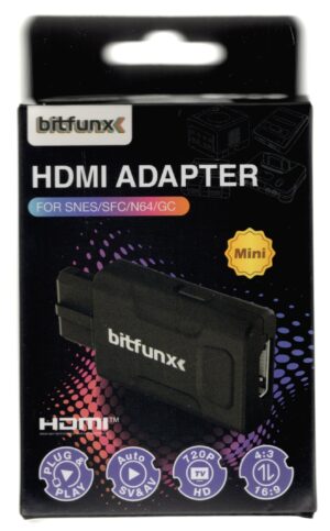 Accessories: Bitfunx HDMI Adapater for SNES/SFC/N64/GC (Factory Sealed)